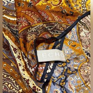 Vintage Echo 100% Silk Scarf